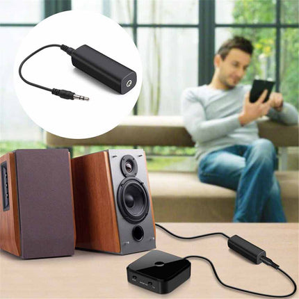 3.5mm AUX Ground Loop Noise Filter Isolator for Car Home Audio System