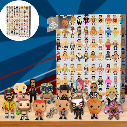 Christmas Countdown Advent Calendar with Wrestling Ornaments Figures