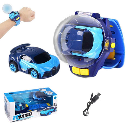 Car-Themed Remote Control Watch Toy for Boys, Analog Cartoon Car Gift