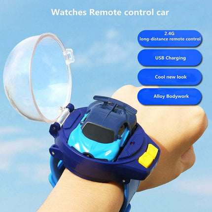 Car-Themed Remote Control Watch Toy for Boys, Analog Cartoon Car Gift