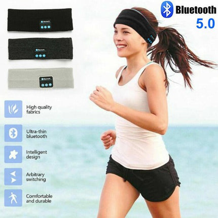 Wireless Bluetooth Headband Earphone Stereo Sleep Headset AU