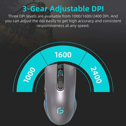 2.4G Bluetooth Wireless Mouse Single Dual Model Rechargeable Silent