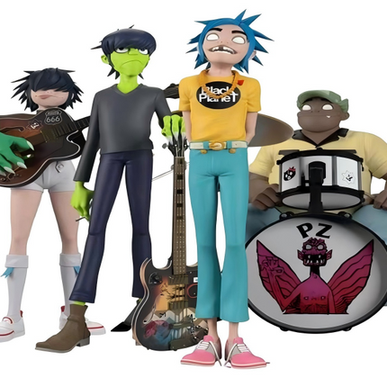 Gorillaz Band Action Figures Murdoc Russel Noodle 2D Rock Band Toys