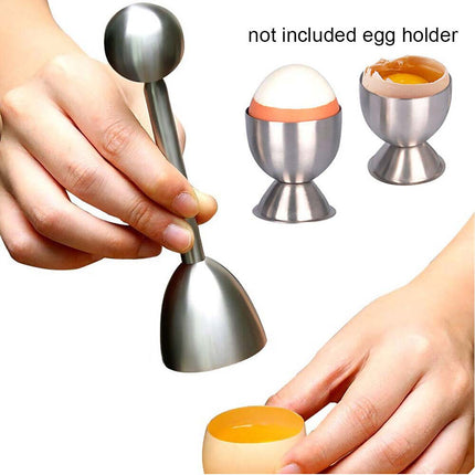 1X Stainless Steel Egg Shell Opener Cutter for Boiled Egg Topper