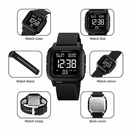 Men's SKMEI-1894 Digital Sports Watch Waterproof Casual Military Style
