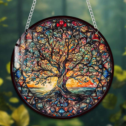3Pack Tree of Life Home Garden Wall Art, Indoor Outdoor Acrylic Ornament