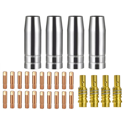 28PCS MIG Welding Torch Accessories & Consumables Replacement Set