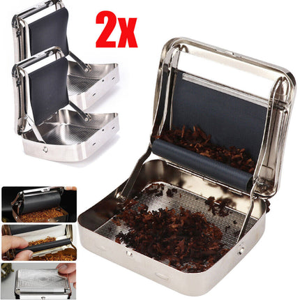 2x Automatic Cigarette Rolling Machine with Box Case for Tobacco