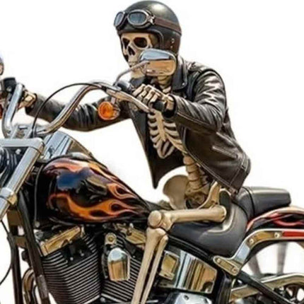 Motorcycle Wind Spinner Yard Garden Biker Windmill Rotating Wheels Flat 2D