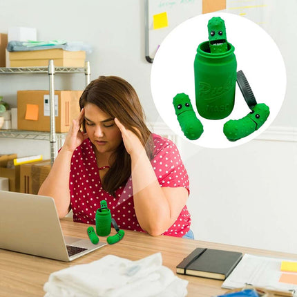 3D Printed Pickles in Mason Jar, Fun Gift for Everyone