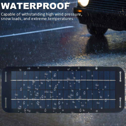 Portable 12V 30W Solar Panel Trickle Battery Charger Waterproof Boat