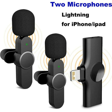 Wireless Lavalier Mini Mic for Android iPhone iPad Vlog Live Streaming