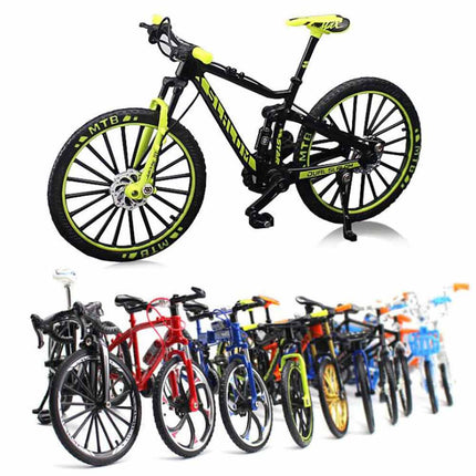 Mini 1 10 Diecast Metal Mountain Bike Finger Bicycle Racing Toy