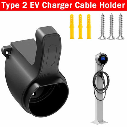 EV Charging Gun Holder Type 2 Cable Fixed Socket for Electric Car Charger