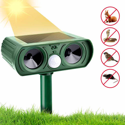 1PC Solar Ultrasonic Pest Repeller Motion Sensor Animal Bird Rat Repellent