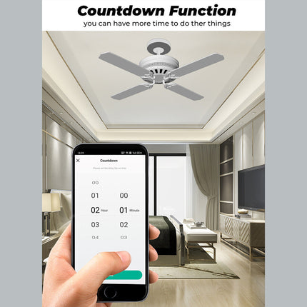 Smart WiFi Ceiling Fan Switch Tuya Wireless APP Remote Controller On Off