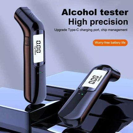 Digital Breathalyzer Alcohol Tester, Rechargeable Detector Analyzer Tool