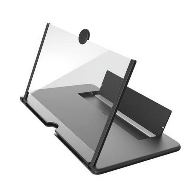 Folding 12 inch Screen Magnifier Stand, 3D Adjustable HD Phone Holder