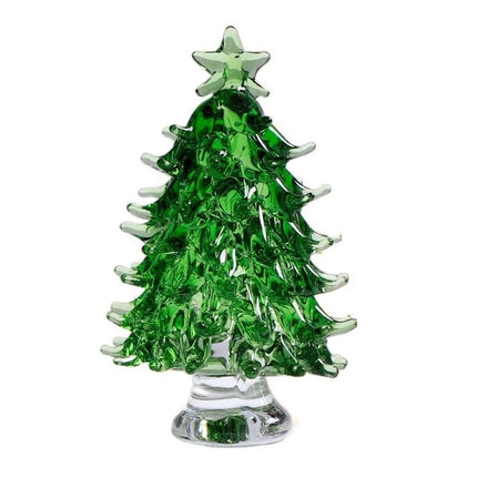 Cute Crystal Tree Figurine 3D Statue Christmas Miniature Home Decor Cover