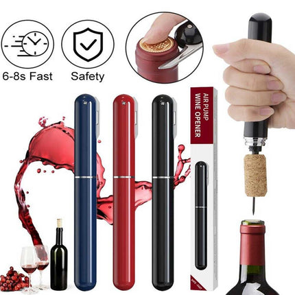 Wine Air Pressure Bottle Opener Pen Corkscrew – Easy Cork Remover Tool
