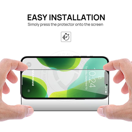 For iPhone 16/15/14/13/12/11 Pro Max/XR, Privacy Tempered Glass Protector