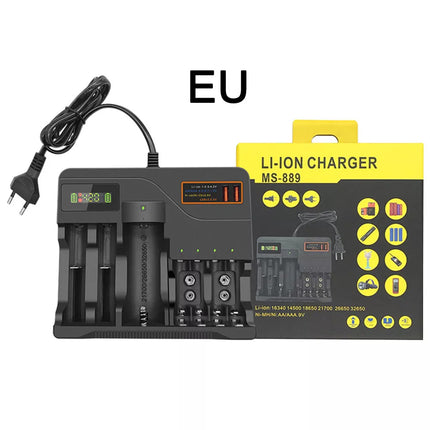 LCD Smart Battery Charger for AAA AA 9V Ni-MH Ni-CD Rechargeable