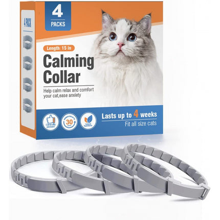 4 Pack Calming Collar for Dogs Cats Pet Pheromone Collar Anxiety Relief