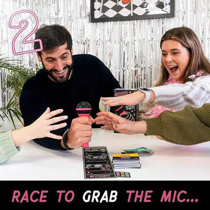 Grab The Mic Lucky Egg Exciting Family Game 4 People Who Can't Sing
