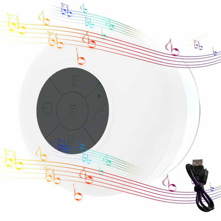 Wireless Shower Speaker Waterproof Bluetooth 5.0 with Suction Cup