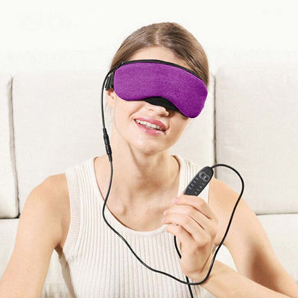 Electric USB Heated Eye Mask Warm Steam Therapy Dry Eye Relief Heating