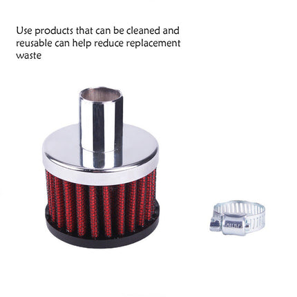 Portable Mini Breather Filters High Flow Crankcase Vent Cover Car Air Filter