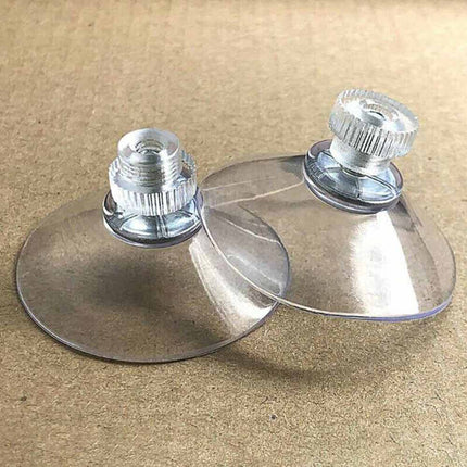 10PCS Strong Suction Cups M4 Screw Rod Knurled Hook Clear Glass Kitchen