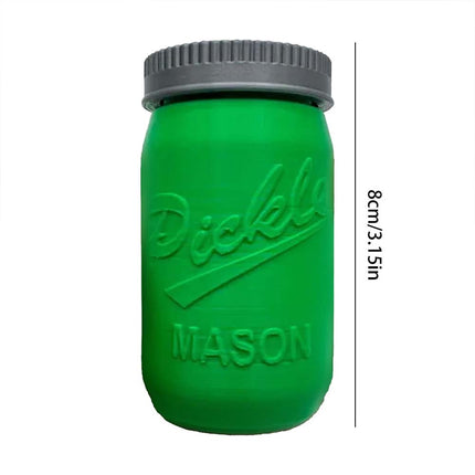 3D Printed Pickles in Mason Jar, Fun Gift for Everyone