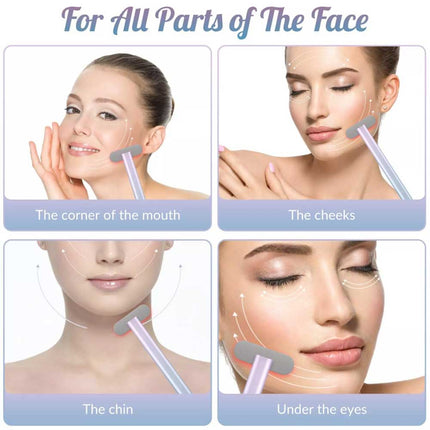 4-in-1 LED Red Light Face & Neck Massager with Skin Care Beauty Therapy
