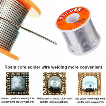100g 60/40 Tin Lead Rosin Core Solder Wire, 0.5-2mm 2% Flux Reel