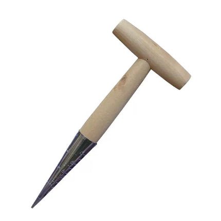 Garden Dibber T-Handle Carbon Steel Seed & Bulb Sowing Planting Tool Punch