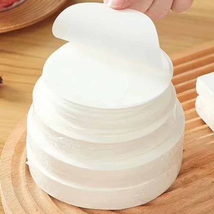 100Pcs 12cm Non-Stick Round Wax Discs for Hamburger Burger Patty Papers