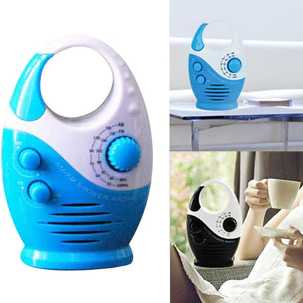 Portable Waterproof AM FM Radio Shower Hanging Bathroom Music Radio