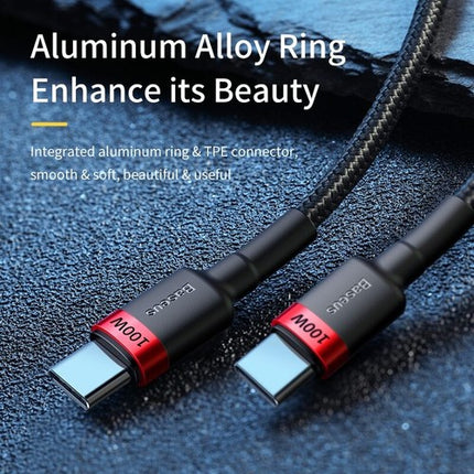 Baseus 100W USB-C to USB-C PD Fast Charger Cable for Samsung MacBook