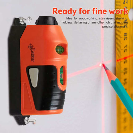 Mini Laser Level Vertical Horizontal Straight Line Measurement Gauge Tool