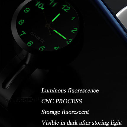 Waterproof Glow-in-the-Dark Motorcycle Bike Clock Handlebar Mount