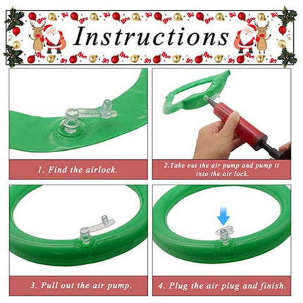 21 Piece Easter Inflatable Bunny Ears Toss Game Family Party Decor