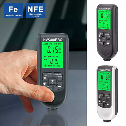 Car Digital Coating Paint Thickness Gauge Meter Tester with LCD