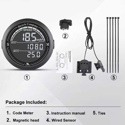 Cycling Waterproof Wireless Bike Computer with Speedometer & Odometer