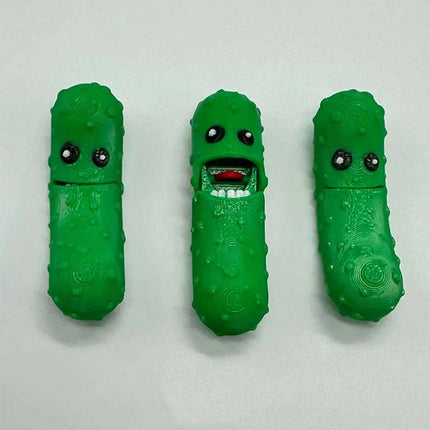 3D Printed Pickles in Mason Jar, Fun Gift for Everyone
