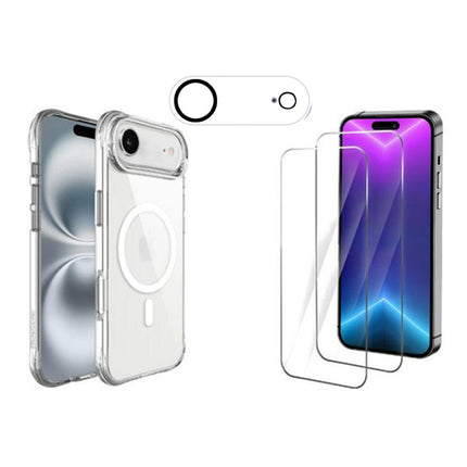 For iPhone 17 Air: MagSafe Case + Screen & Lens Protector Set, Shockproof