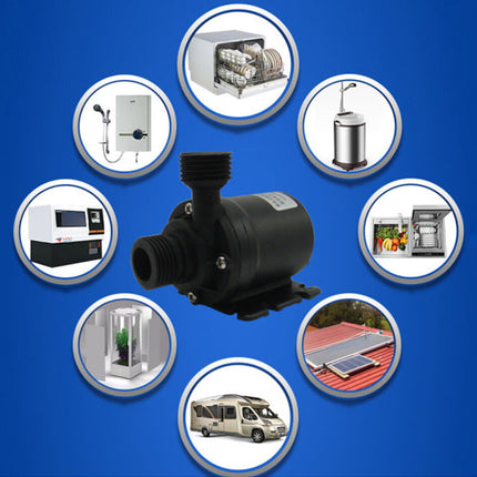 DC 12V Ultra Quiet Submersible Water Pump 800L/H 5M Lift Waterproof