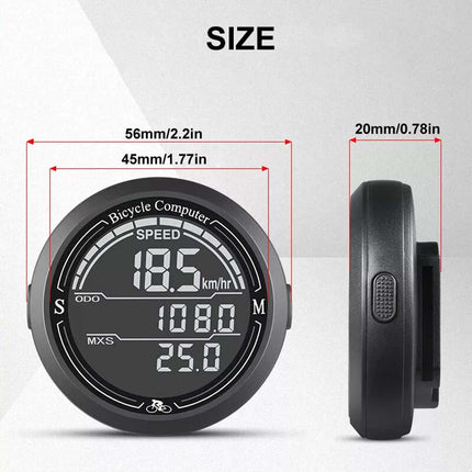 Cycling Waterproof Wireless Bike Computer with Speedometer & Odometer