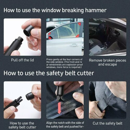 Baseus Emergency Escape Tool Car Glass Breaker Window Belt Cutter