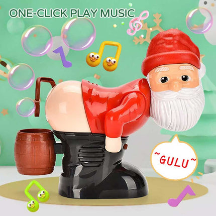 Electric Santa Claus Bubble Machine with Music Light Entertainment
